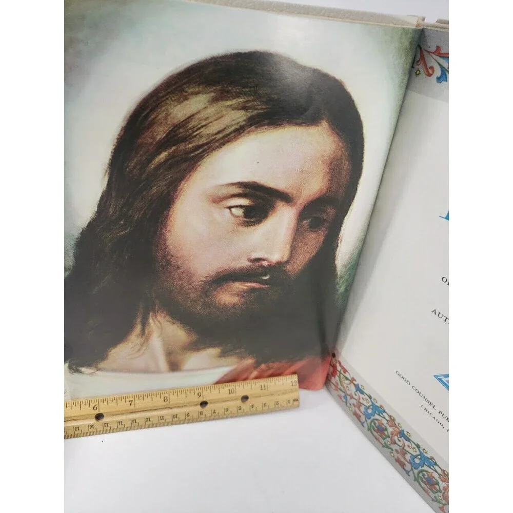 Holy Bible King James Version 1963 KJV Padded Cover VTG Gold Edge Good Council